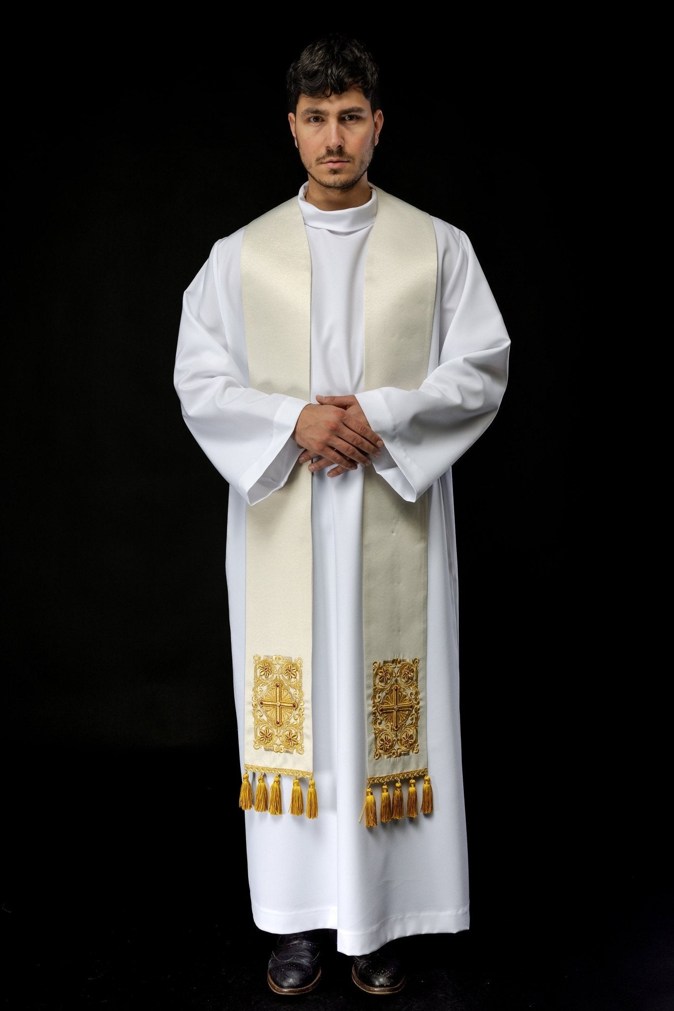 Stola sacerdotale decorata con le pietre LE/2010/10 - PERILPRETE.IT