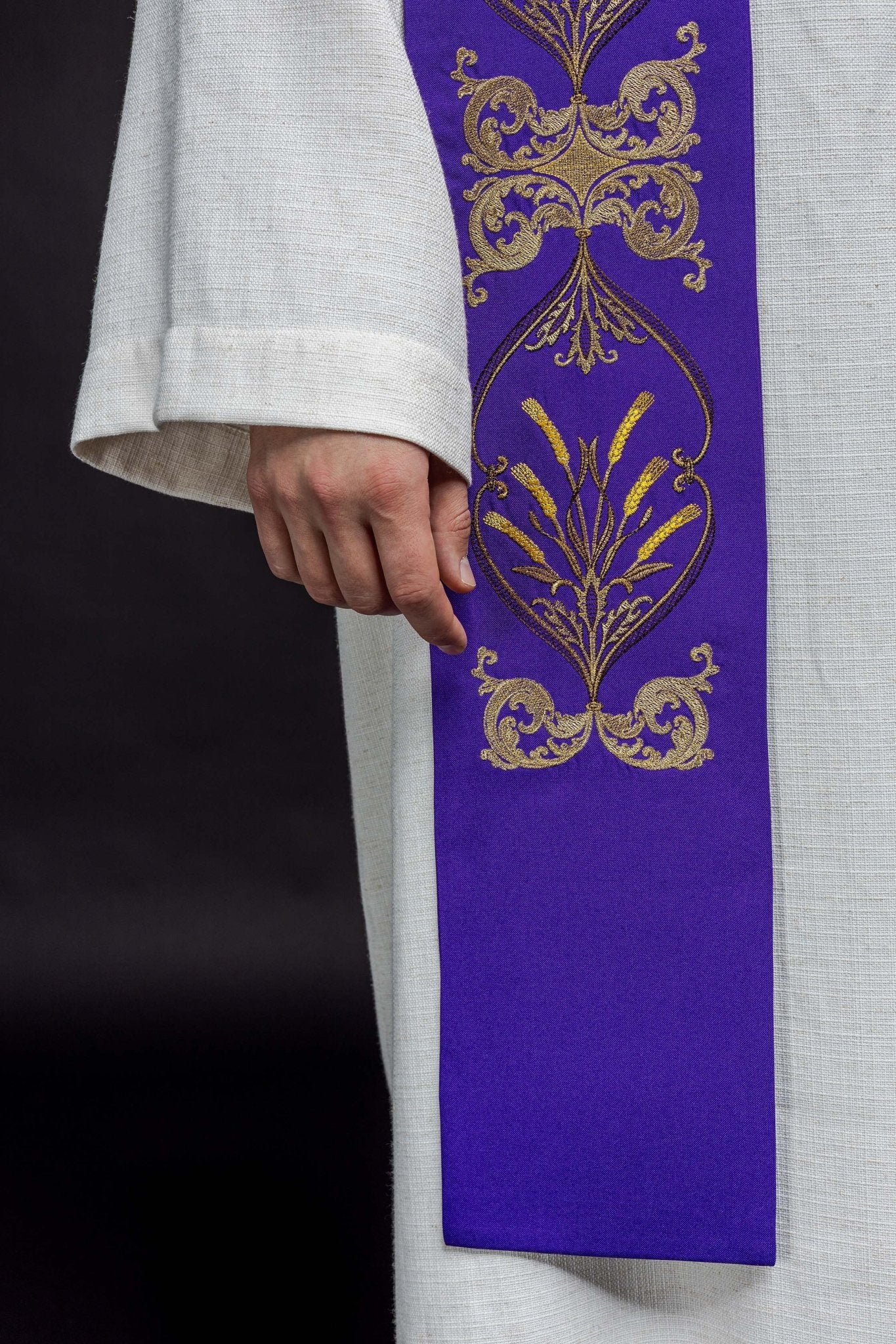 Stola sacerdotale viola Calice IHS KST/042/03/01 FIOLET - PERILPRETE.IT