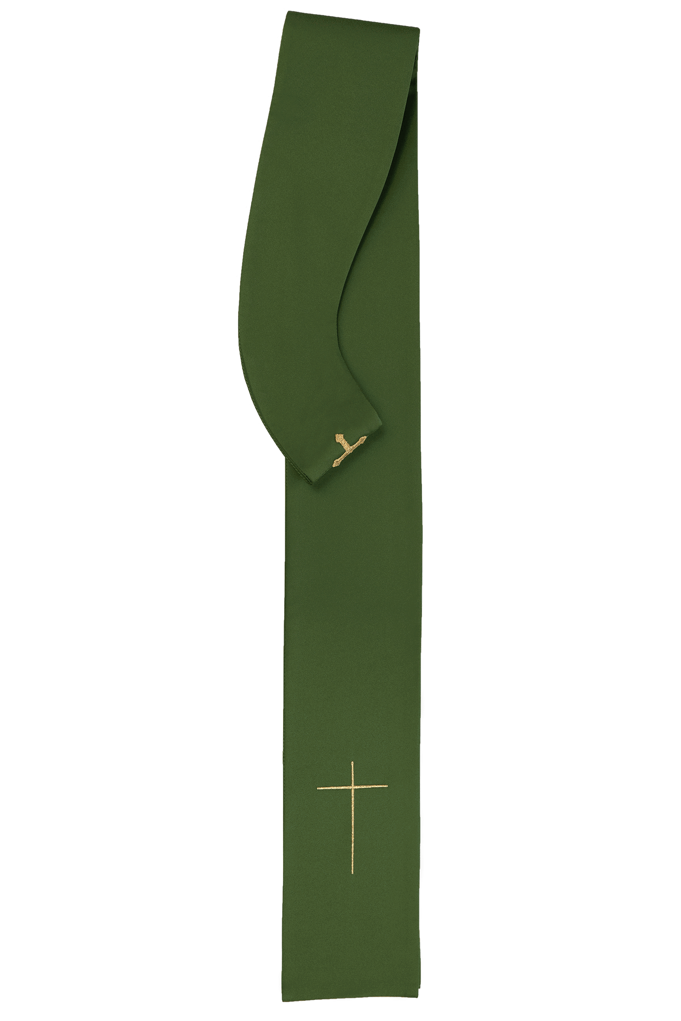 Casula Verde con ricamata stile minimalista